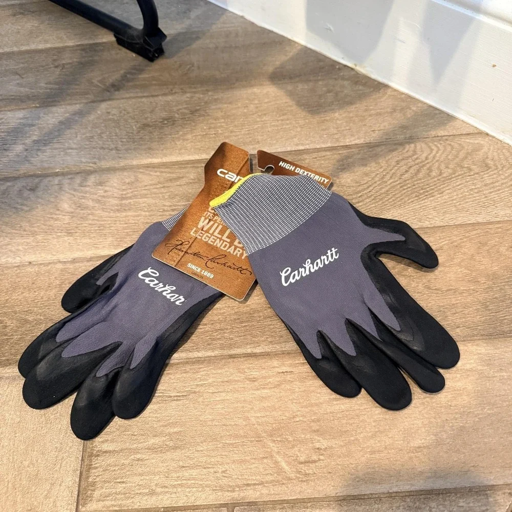Carhartt Gloves Mens Medium knit Grip Work High Dexterity Non Slip discontinued
